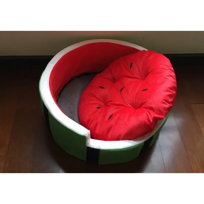 Dog Bed in Watermelon Design for Comfort and Relaxation