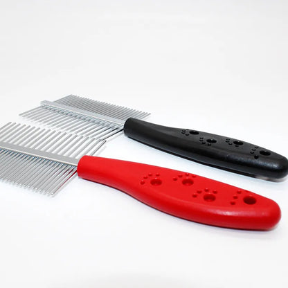 Hair Care Comb Set - Professional Combs For Volume And Styling In Red And Black