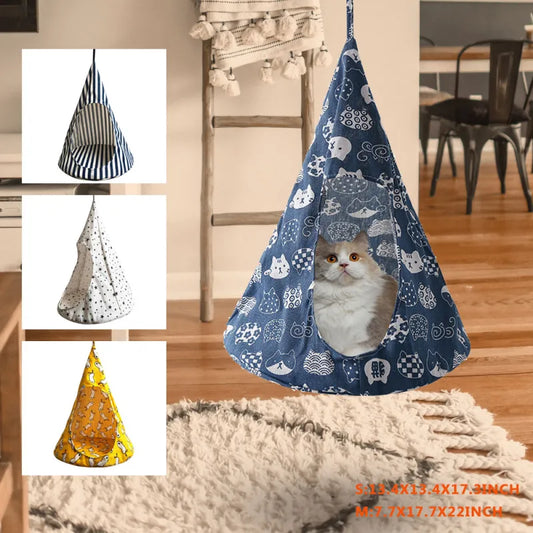 Cat Hammock In Tent Design - Comfortable Sleeping Cave For Cats