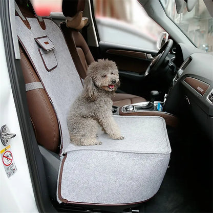 Dog Seat In The Car - Comfortable And Safe Dog Seat For The Car With Fastening Strap