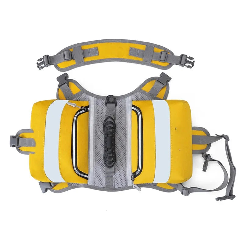 Dog Life Jacket With Reflective Stripes - Waterproof Safety Vest For Dogs