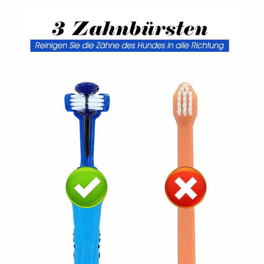 3 - Head Dog Toothbrush - Effective Cleaning For Healthy Teeth