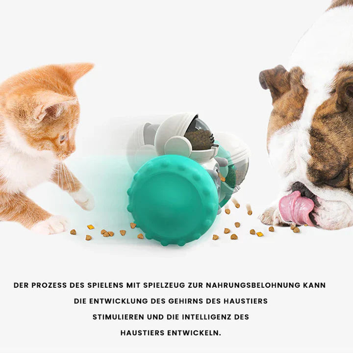 Interactive Feeding Toy With Wheels For Pets
