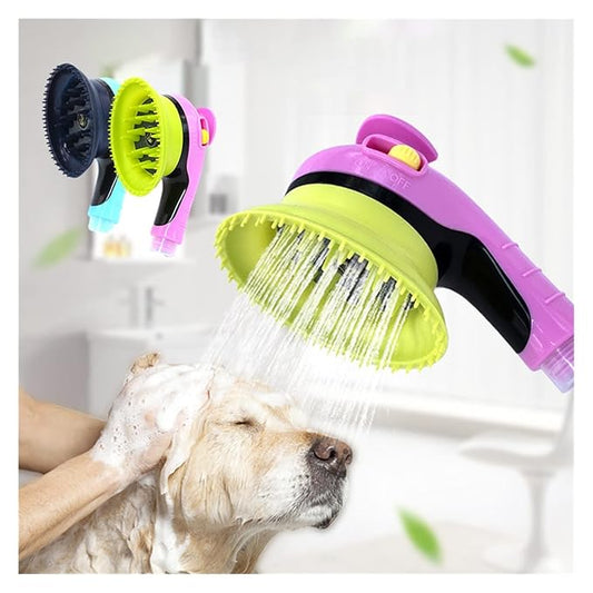 Shower Brush for Dogs with Massage Function and Coat Cleaning