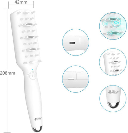 Electric Massage Brush for Pets with Usb Charging and Grooming Function