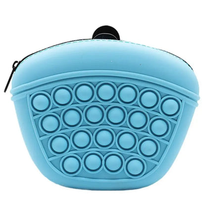 Pop-it Keychain With Zipper - Stress Reliever Toy And Storage Bag