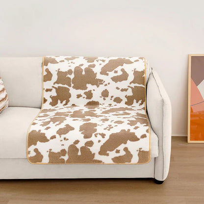 Modern Pet Blanket With Cow Print