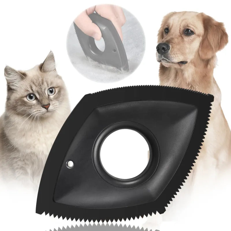Effective Pet Hair Remover For Furniture Carpets And Clothing With Ergonomic Handle