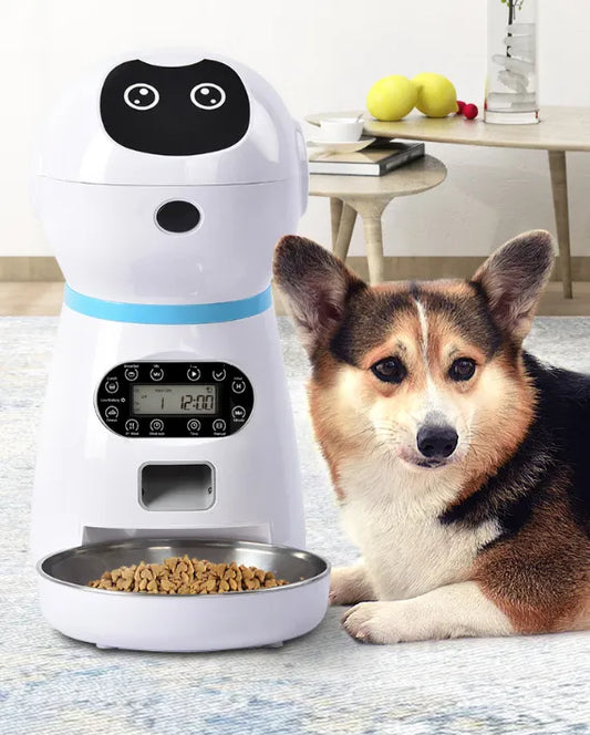 Automatic Food Dispenser For Dogs With Digital Display