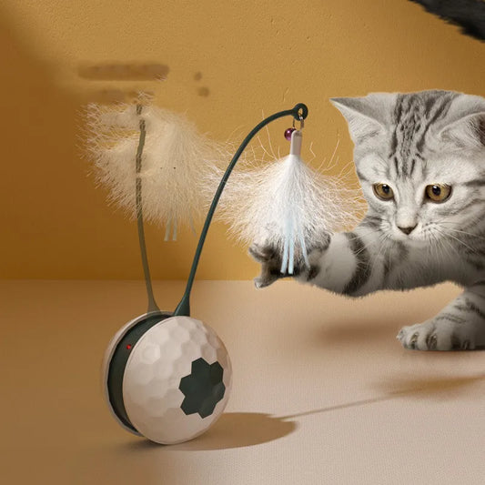 Interactive Cat Toy With Spring - Electronic Toy Ball For Cats