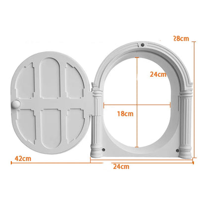 Decorative Front Door in Classic Design - Toy for Small Pets
