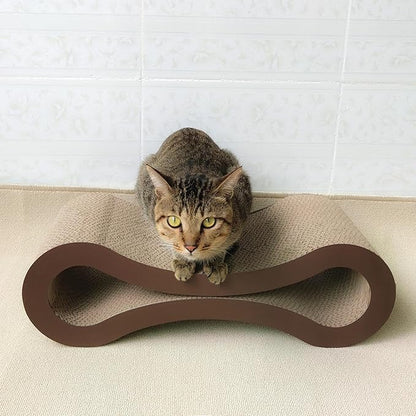Luxurious Infinity Cat Scratching Bed Made of Cardboard