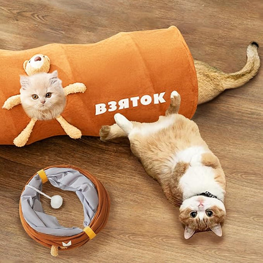 Foldable Cat Play Tunnel