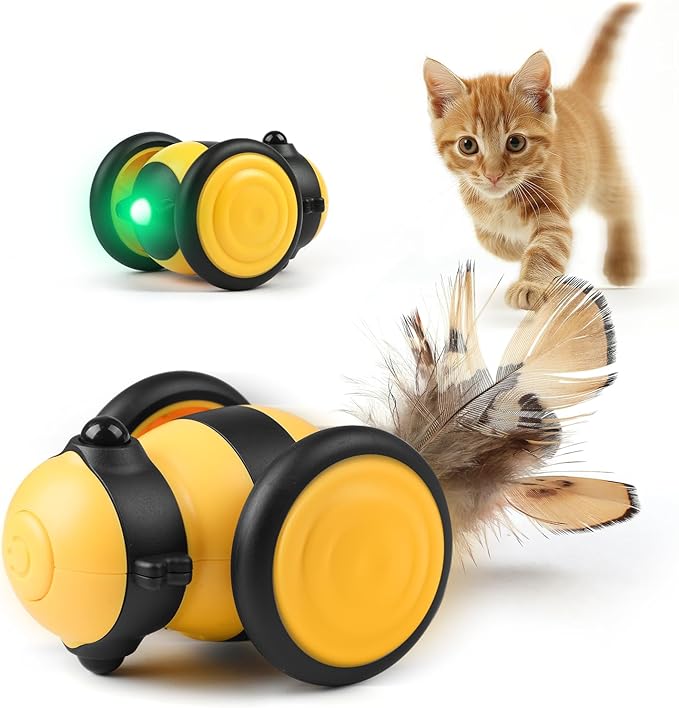 Remote-controlled cat toy