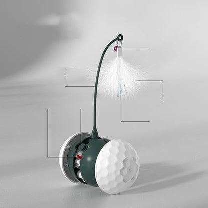 Interactive Cat Toy With Spring - Electronic Toy Ball For Cats