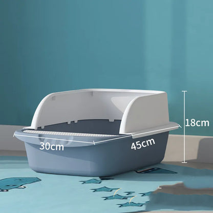 Cat Litter Tray With High Rim - Practical And Hygienic
