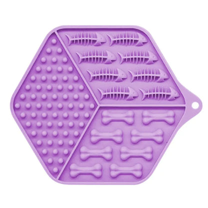 Silicone Feeding Mat For Dogs And Cats - Non-slip Lick Mat For Meals And Snacks