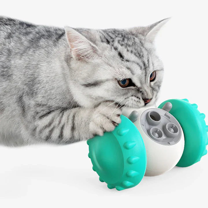 Interactive Feeding Toy With Wheels For Pets
