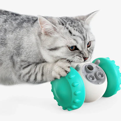 Interactive Feeding Toy With Wheels For Pets