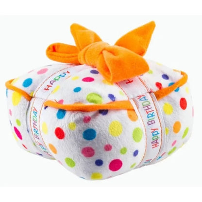 Birthday Dog Toy Set - Plush Cake , Cupcake & Bone with Squeak Function
