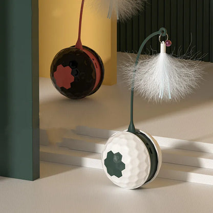 Interactive Cat Toy With Spring - Electronic Toy Ball For Cats