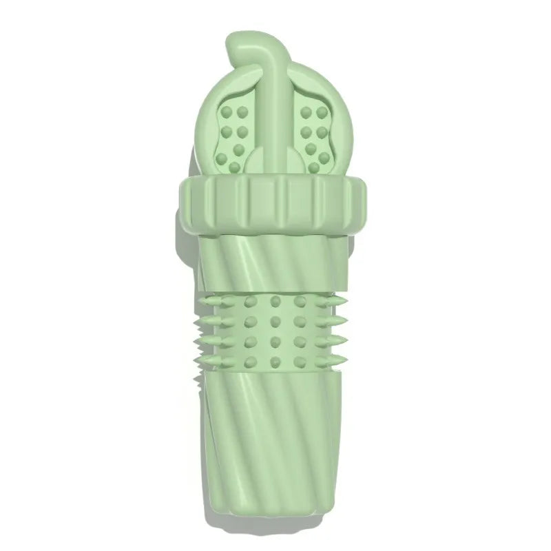 Dog Toothbrush Made of Rubber for Puppies and Small Dogs with Nub Structure