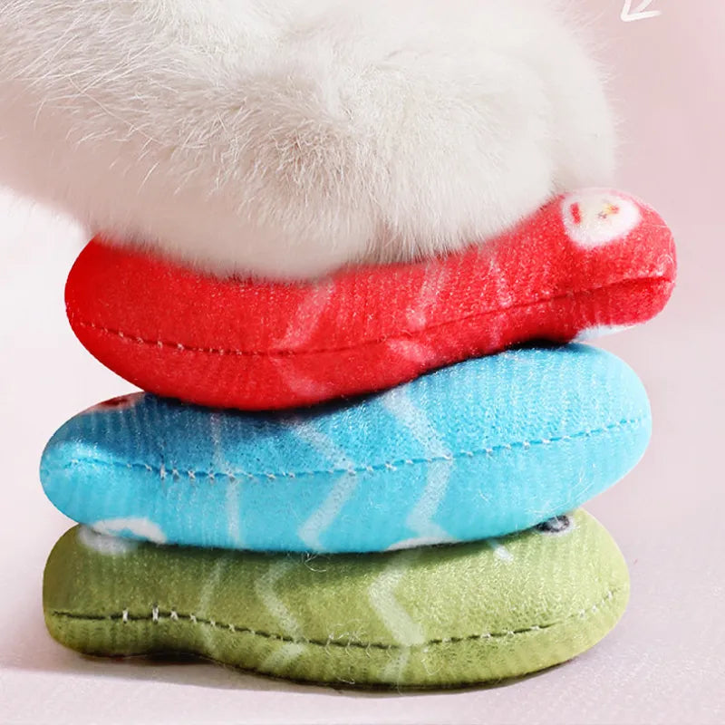 Interactive Cat Toy - Colourful Fish Toys in a Set for Chewing and Playing