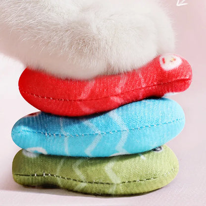 Interactive Cat Toy - Colourful Fish Toys in a Set for Chewing and Playing
