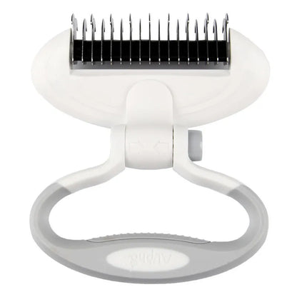 Ergonomic Pet De-matting Brush With 360° Rotating Head For Gentle Coat Care