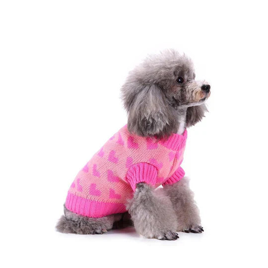 Christmas Dog Jumper With Snowflakes