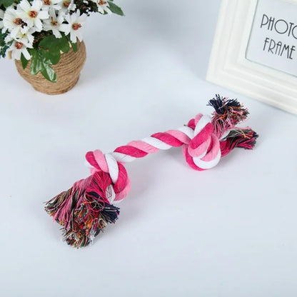 Robust Chew Toy for Dogs - Colourful Rope Knots with Fringes