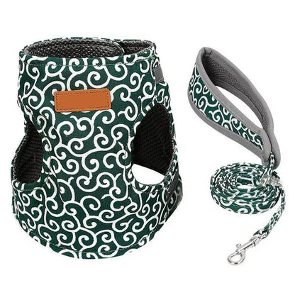 Breathable Cat Harness With Lead For Outdoor Walks