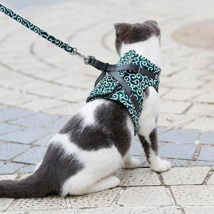 Breathable Cat Harness With Lead For Outdoor Walks
