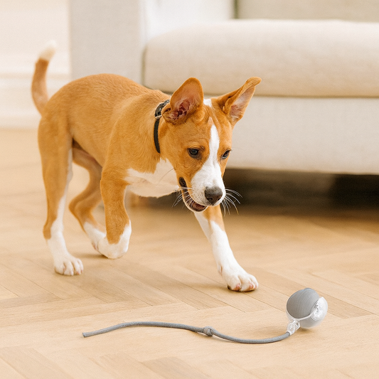 Interactive Play Ball with Tail for Dogs