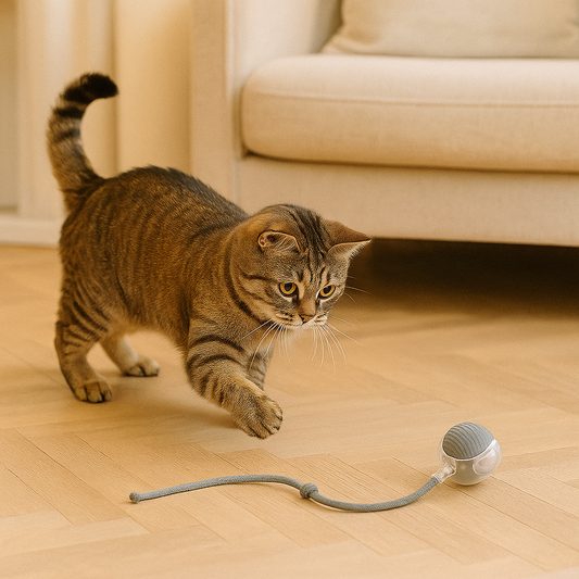 Interactive Play Ball With Tail For Cats