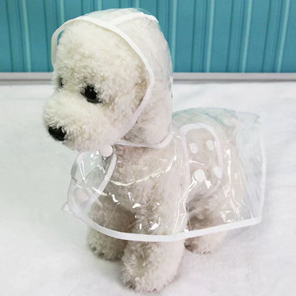 Transparent Waterproof Dog Raincoat
