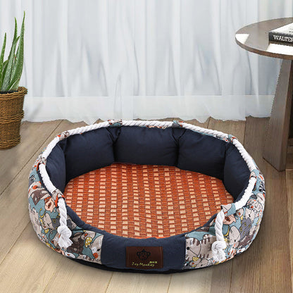 Durable Dog Bed With Pocket Function And Chew Rope