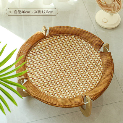 Cooling Cat Hanging Mat Made Of Rattan