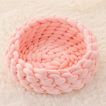 Hand-woven Cat Basket