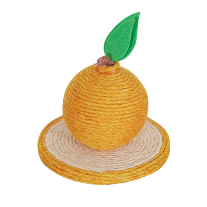 Cat Scratching Orange Made Of Sisal