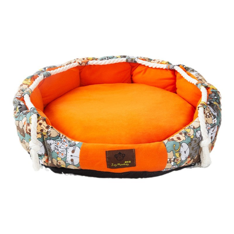 Durable Dog Bed With Pocket Function And Chew Rope