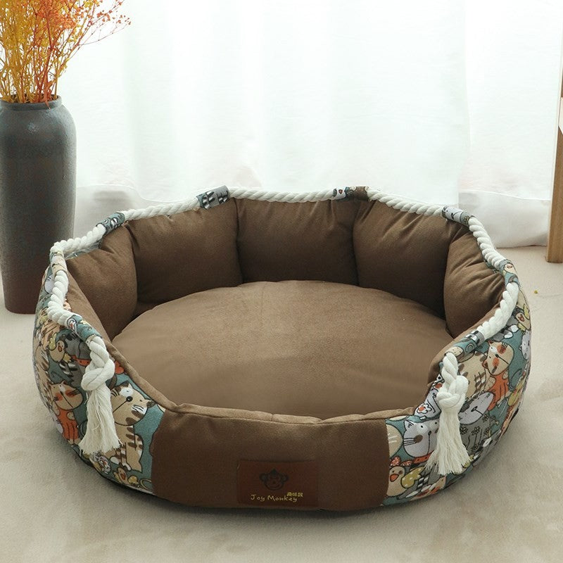 Durable Dog Bed With Pocket Function And Chew Rope