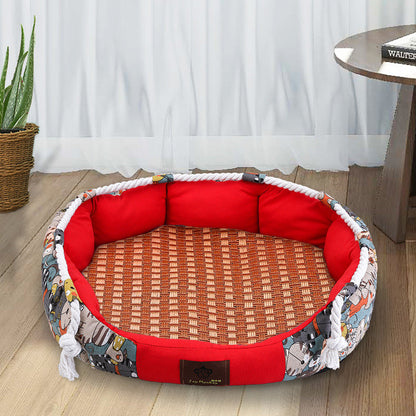 Durable Dog Bed With Pocket Function And Chew Rope