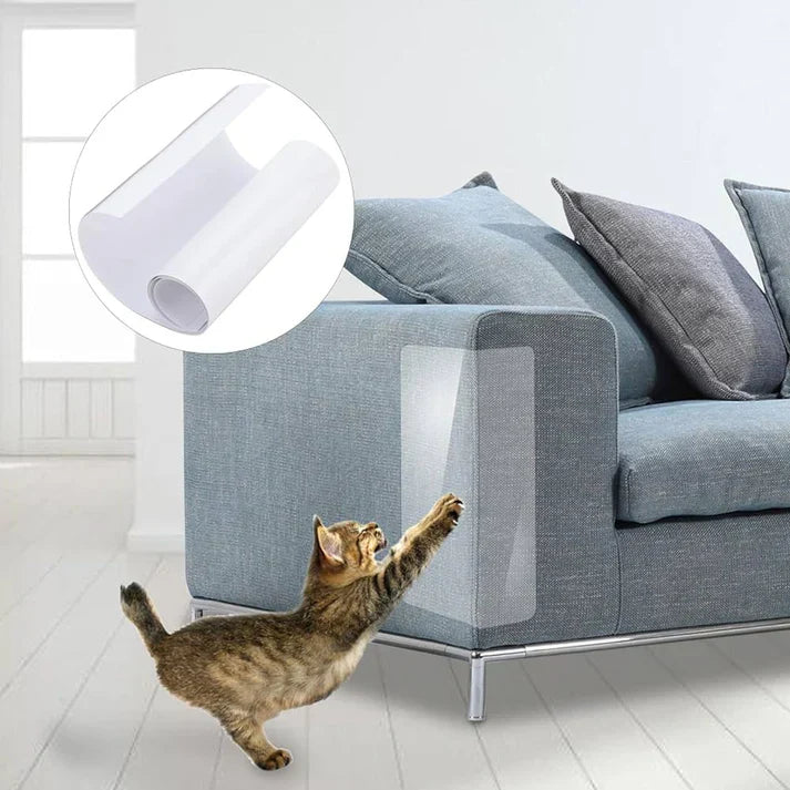 Self-Adhesive Cat Furniture Scratch Protector - Transparent