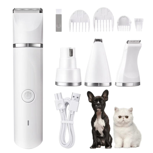 Professional 4in1 Pet Hair Trimmer With Multifunction