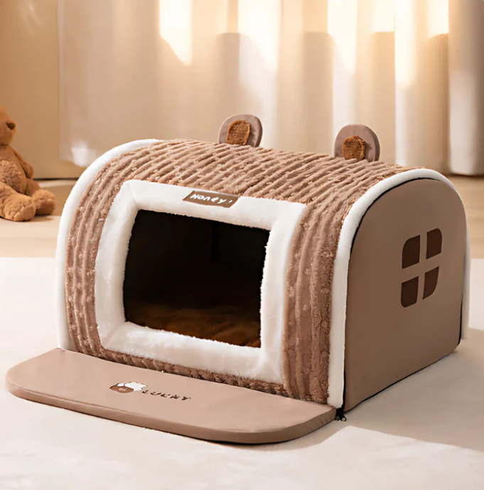 Cozy Pet House With Removable Mat