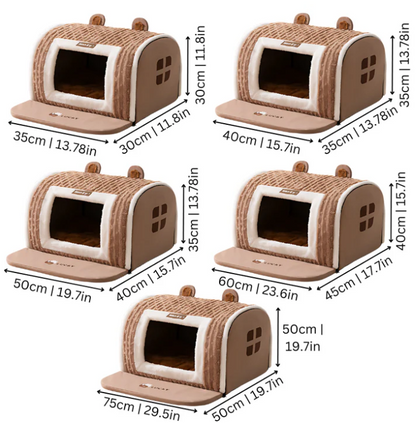 Cozy Pet House With Removable Mat