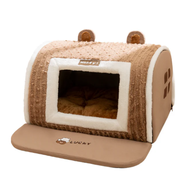 Cozy Pet House With Removable Mat