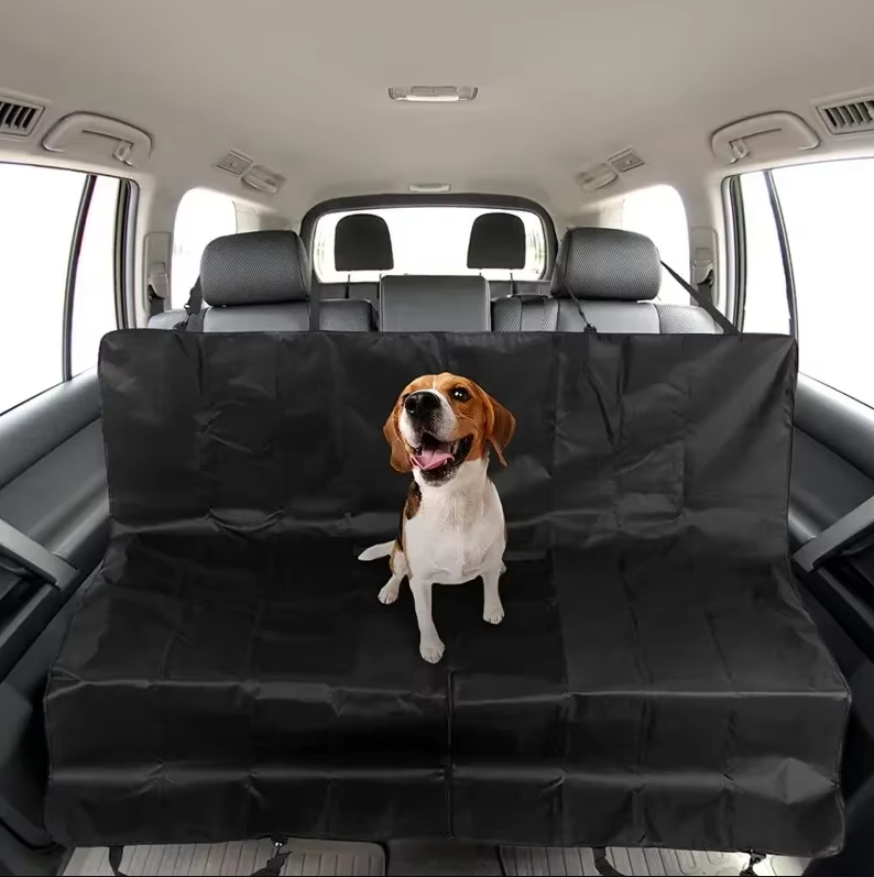 Waterproof Car Seat Cover For Dogs - Non - Slip Rear Seat Cover With Side Protection