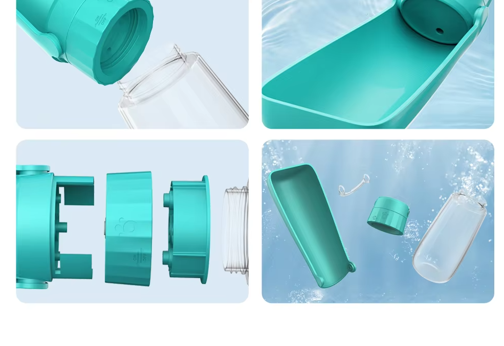 Portable Dog Water Bottle - Leak - Proof Travel Dispenser With Integrated Drinking Bowl